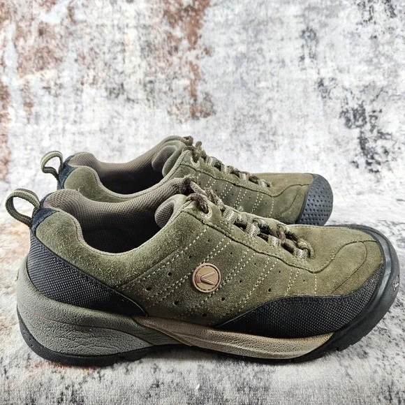 Keen Hiking Trail Shoes Womens 10 Olive Green Suede Lace Up Rubber Toe Rugged - Picture 5 of 16
